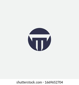 M letter logo design and creative sign