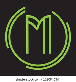Diseño de logotipo M Icono creativo Icono moderno Letras Vector Logotipo