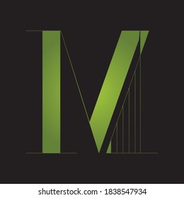 M Letter Logo Design Creative Icon Modern Letters Vector Logo