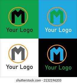 M Letter Logo Design. Creative logo design.