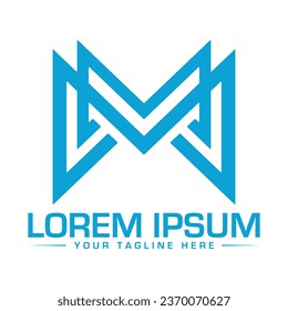 M Letter Logo Design Kreativ und Modernes Logo-Design 