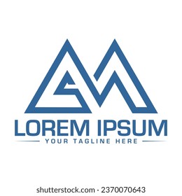 Diseño de logotipo M Carta Diseño de logotipo creativo y moderno 