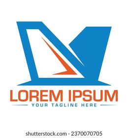 Diseño de logotipo M Carta Diseño de logotipo creativo y moderno 