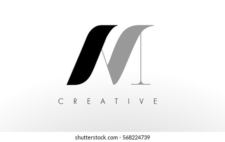 A M Letter Logo Design. Creative Modern AM Letters Icon Illustration.