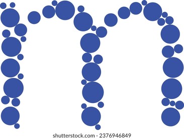 elemento de diseño de logotipo de letra m