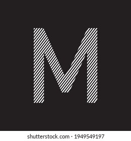 M letter logo design and icon