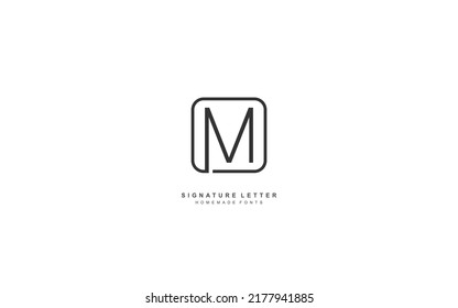 M Letter logo design inspiration. Vector alphabet template design for brand.