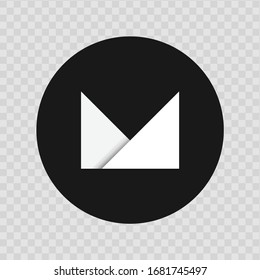 Diseño del logotipo de la letra M. vector de símbolo de logotipo. Pasos 10