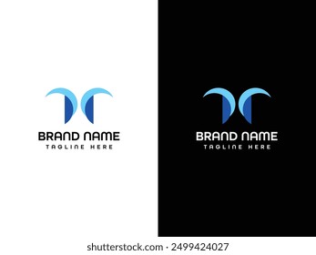 M Letter Logo Design Monogram