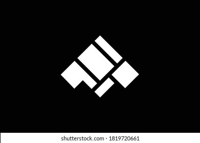 M letter logo design on luxury background. M monogram initials letter logo concept. MP icon design. PM elegant and Professional white color letter icon design on black background.  M MP PM