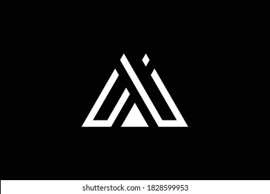 M letter logo design on luxury background. MM monogram initials letter logo concept. AM icon design. MA elegant and Professional letter icon design on black background. M MM MA AM