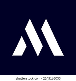 M Letter Logo Design On Luxury Background. M Monogram Initials Letter Logo Concept. M Icon Design. M Elegant And Professional White Color Letter Icon Design On Black Background.