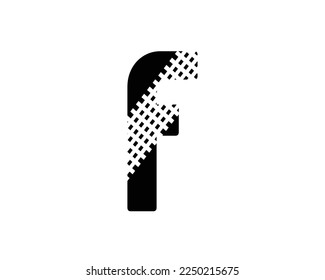M Letter Logo Design Simple Black Letter Concept Illustration