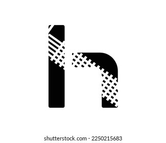 M Letter Logo Design Simple Black Letter Concept Illustration
