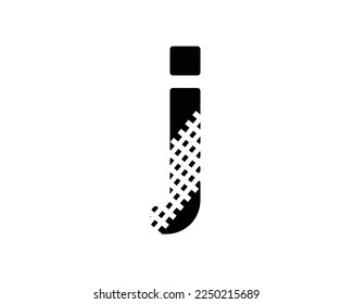 M Letter Logo Design Simple Black Letter Concept Illustration