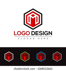 M Letter Logo Design Template Vector 