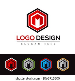 M Letter Logo Design Template Vector