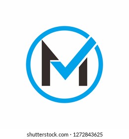 M letter logo design template vector illustration