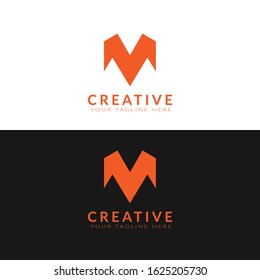 M letter logo design template vector. company and business M icon.