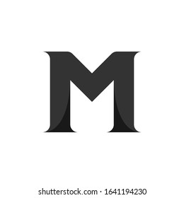 M letter logo design template. M letter vector illustration.