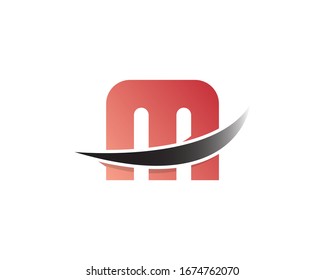 M letter Logo Design Template Element. 