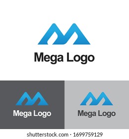 M Letter Logo Design Template- Flat Logo Design- Minimalist Logo- Mountain Logo For Real Estate Company And Other Company.