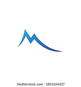 M Letter logo design Template Vector Illustration
