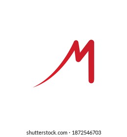 M Letter logo design Template Vector Illustration