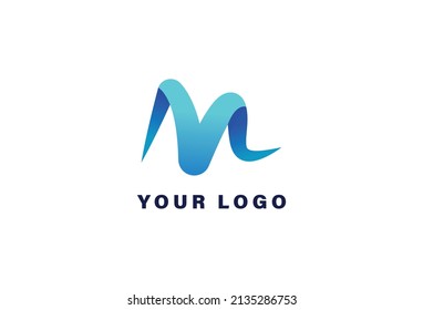 Plantilla de diseño de logotipo de letra M