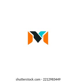 Elementos de plantilla de diseño de logotipo de letra M