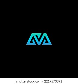 Elementos de plantilla de diseño de logotipo de letra M. Logo de la letra digital abstracta moderna. Ilustración vectorial.