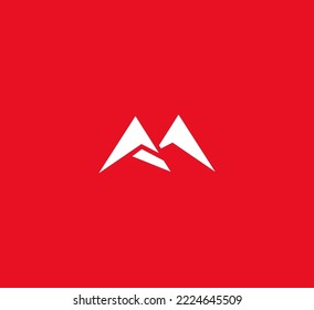 M letter logo design template elements. Modern abstract digital alphabet letter logo. Vector illustration.
