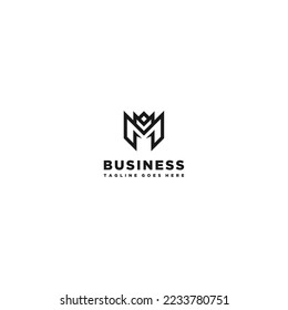 plantilla de diseño de logotipo de letra M