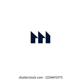 M Buchstaben Logo Design Template Elemente. Modernes abstraktes Logo für digitale Buchstaben. Vektorgrafik.