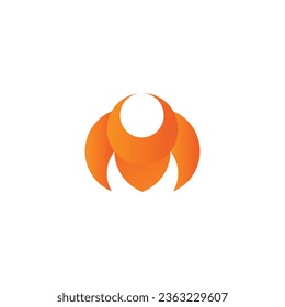 M letter logo design template elements. Modern alphabet letter logo. Vector illustration.