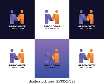 M Letter Logo Design Template