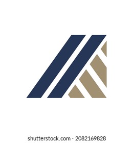 Variación de diseño de logotipo de letra M