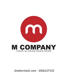 M letter logo design vector template