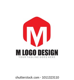 M letter logo design vector template