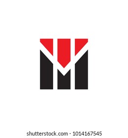 M letter logo design vector icon template