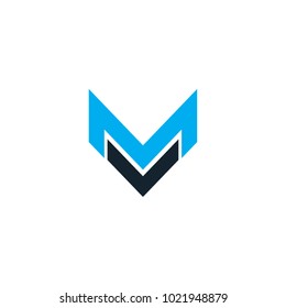 M letter logo design vector icon template