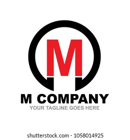 M letter logo design vector template