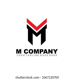 M Arrows Logo Template Stock Vector (Royalty Free) 1005920671