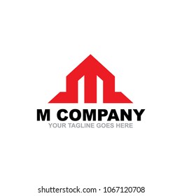 M letter logo design vector icon