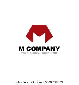 M letter logo design vector template