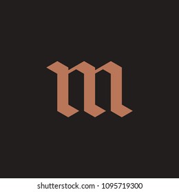 M letter logo design vector illustration.