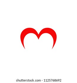 M letter logo design vector template