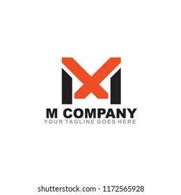 M letter logo design vector template