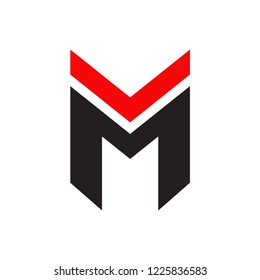 M letter logo design vector template