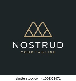 M letter logo design vector illustration.